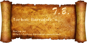 Torkos Barnabás névjegykártya
