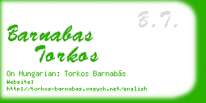 barnabas torkos business card